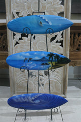 NEW Bali Handmade Air Brushed Surfboard Wall Decor 50cm - Bali Surfboard Sign