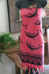 Bali Beach Sarong - Bali Dolphin Sarong - Bikini Cover Up - ASST COLOURS
