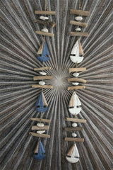 NEW Balinese Hand Crafted Wood Sailing Boat Hanger / Mobile - Boat Hanging Decor