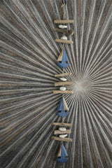 NEW Balinese Hand Crafted Wood Sailing Boat Hanger / Mobile - Boat Hanging Decor