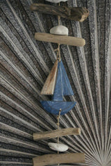 NEW Balinese Hand Crafted Wood Sailing Boat Hanger / Mobile - Boat Hanging Decor