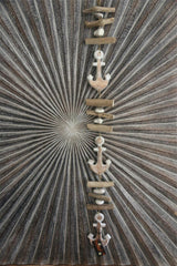 NEW Balinese Hand Crafted Wood Anchor Hanger/Mobile - Boat Anchor Hanging Decor