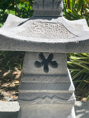 NEW Balinese Hand Crafted Frangipani Lantern - Bali Frangipani Lantern GREY