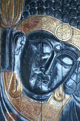 Balinese Hand Carved Wood Hinged Buddha Wall Panel - Bali Buddha Wall Panel 1m