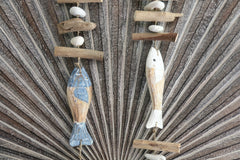NEW Balinese Hand Crafted Wood 3 Fish Hanger / Mobile - Fish Hanging Decor
