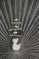 NEW Balinese Hand Crafted Wood Pelican Hanger / Mobile - Pelican Hanging Decor