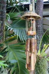 NEW Balinese Bird in Bamboo Bird Cage Wind Chime - Bali Bamboo Wind Chime
