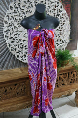 Bali Beach Mumu Sarong - Balinese Sarong Dress - Tie Up Tube Sarong S-XL