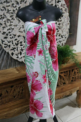 Bali Beach Mumu Sarong - Balinese Sarong Dress - Tie Up Tube Sarong S-XL