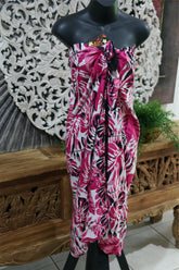 Bali Beach Mumu Sarong - Balinese Sarong Dress - Tie Up Tube Sarong S-XL