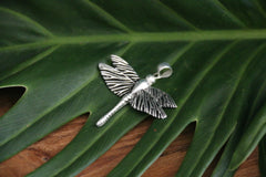 925 Sterling Silver Dragonfly Pendant - Balinese Style Jewellery - Pendant ONLY