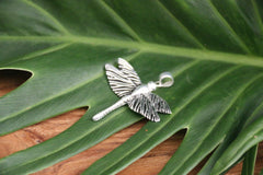 925 Sterling Silver Dragonfly Pendant - Balinese Style Jewellery - Pendant ONLY