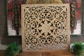 NEW Balinese Carved MDF/WOOD Framed MANDALA Wall Panel 1m x 1m Stunning Wall Art