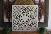NEW Balinese Carved MDF/WOOD Framed MANDALA Wall Panel 1m x 1m Stunning Wall Art