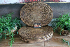 NEW Bali Table Mat / Placemat - Balinese Rattan Placemats / Table Mats