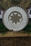 NEW Bali Woven Rattan Platter with Motif - Balinese Woven Rattan Wall Art 70cm