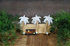 NEW Balinese Hand Crafted & Carved Palm Tree Hook - Bali Palm Tree Hook 3 Peg