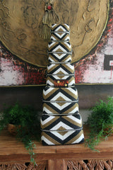 NEW Balinese Hand Crafted Woven & Hand Beaded Baskets - Bali Basket with Lid S