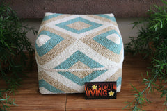 NEW Balinese Hand Crafted Woven & Hand Beaded Baskets - Bali Basket with Lid L