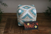 NEW Balinese Hand Crafted Woven & Hand Beaded Baskets - Bali Basket with Lid XS