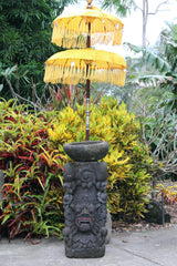 NEW Balinese Macan Sungsang / Bali Lion Statue w/Bowl - Traditional Bali Statue