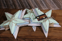 NEW Balinese Hand Crafted Set 3 Starfish Decor - Bali Starfish Home Decor