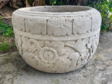 NEW Balinese Hand Crafted Large Paras Pot - Bali Feature Pot - Carved Bali Pot