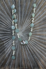 NEW Balinese Capiz Shell with White Shell Trim Hanging Strand / Mobile