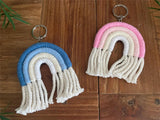 NEW Hand Crafted Rainbow Keyring or Bag Tag - 2 Colours Available