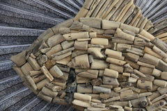 NEW Bali Handmade Driftwood Fish Wall Decor - Bali Nautical Wall Art