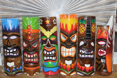 NEW Balinese Hand Crafted Tiki Bar / Polynesian TIKI MASK / TOTEM 50cm