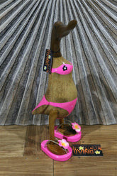 NEW L Balinese Hand Carved Wooden Bikini Duck - Bali Rice Paddy Hippy Duck