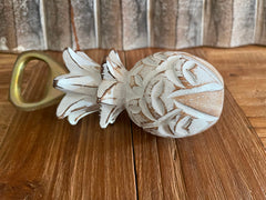 Bali Carved Pineapple Bottle Opener - Tropical Balinese Pineapple Bottle Opener