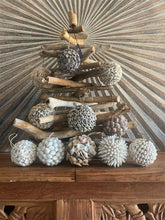 Bali Shell Christmas Baubles - Boho Christmas Decor - Beach Themed Christmas