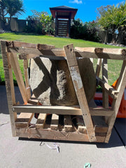 NEW Balinese Hand Crafted River Stone Bowl LARGE - Bali Feature Pot / Water Bowl