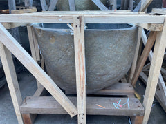 NEW Balinese Hand Crafted River Stone Bowl LARGE - Bali Feature Pot / Water Bowl