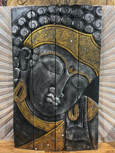Balinese Hand Carved Wood Hinged Buddha Wall Panel - Bali Buddha Wall Panel 1m
