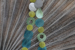 NEW Balinese Capiz Shell Hanging Strand / Mobile - Bali Shell Decor Hanger