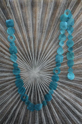 NEW Balinese Capiz Shell Hanging Strand / Mobile - Bali Shell Decor Hanger