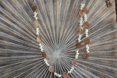 NEW Balinese Capiz Shell with Shell Hanging Strand / Mobile - Shell Decor Hanger