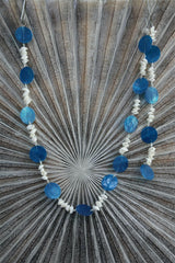 NEW Balinese Capiz Shell with Shell Hanging Strand / Mobile - Shell Decor Hanger