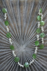 NEW Balinese Capiz Shell with Shell Hanging Strand / Mobile - Shell Decor Hanger