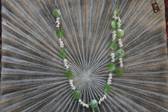 NEW Balinese Capiz Shell with Shell Hanging Strand / Mobile - Shell Decor Hanger