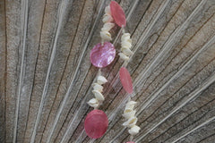 NEW Balinese Capiz Shell with Shell Hanging Strand / Mobile - Shell Decor Hanger