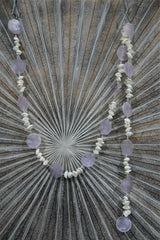 NEW Balinese Capiz Shell with Shell Hanging Strand / Mobile - Shell Decor Hanger