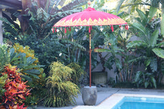 NEW Balinese 2m Single Ceremony Umbrella - Bali Umbrella - Balinese Garden Art