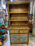 NEW Beautifully Hand  Crafted TEAK WOOD BALINESE Boho Buffet Unit with Hutch