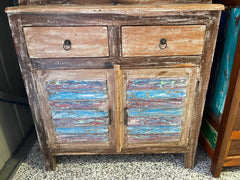 NEW Beautifully Hand Crafted TEAK WOOD BALINESE Boho Buffet Unit with Hutch