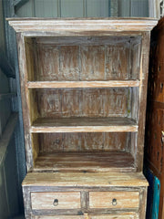 NEW Beautifully Hand Crafted TEAK WOOD BALINESE Boho Buffet Unit with Hutch