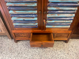 NEW Beautifully Hand  Crafted Recycled TEAK WOOD BALINESE Buffet Unit with Hutch